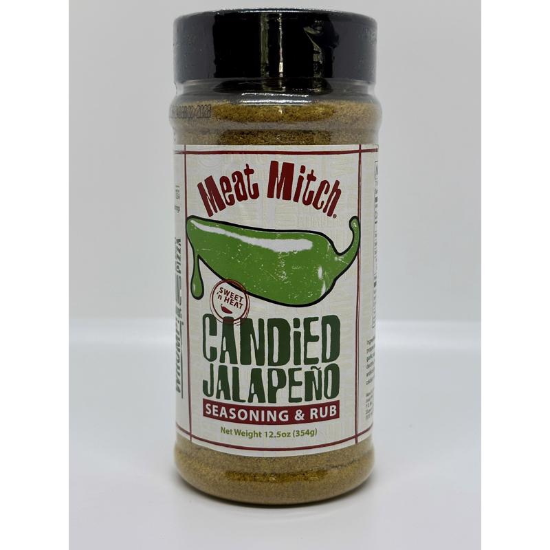 8124665 12.5 oz Candied Jalapeno Bar-B-Q Rub Seasoning