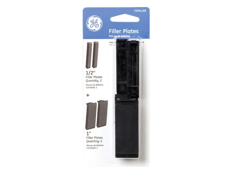1/2'' & 1'' Load Center Breaker Filler Plate,4PK