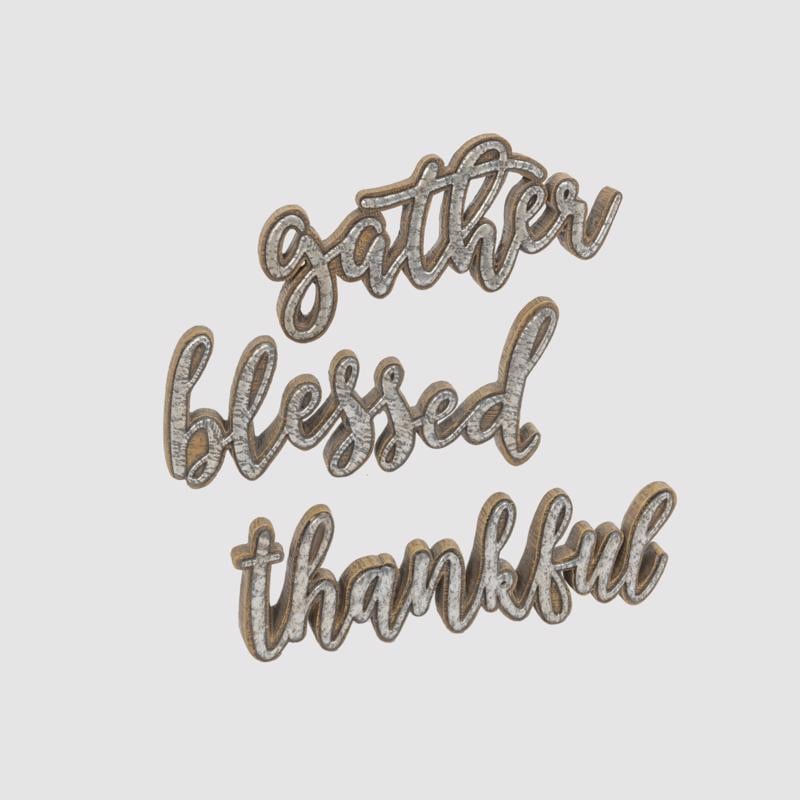 Gerson 9106719 11 in. Tabletop Sign Fall Decor - Pack of 6