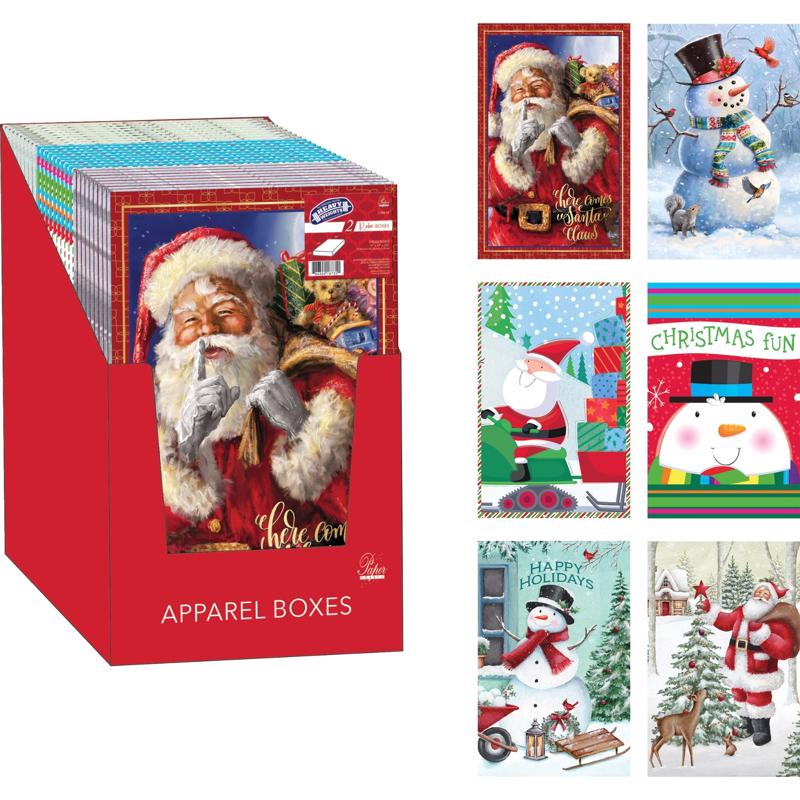 9107195 Assorted Color Holiday Robe Gift Boxes - Pack of 27