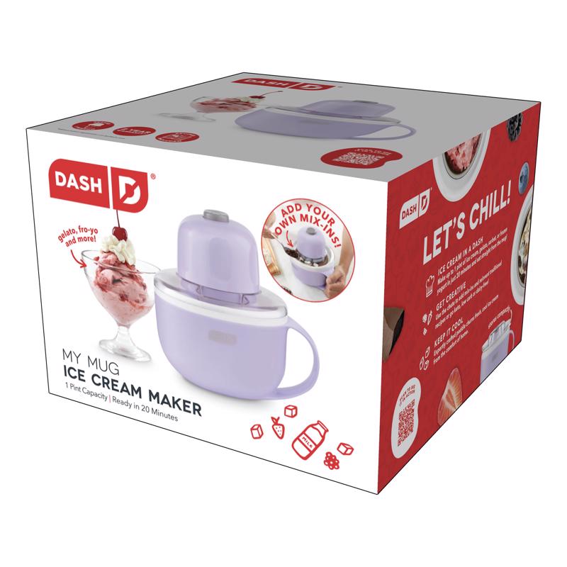 Lilac 0.5 qt Ice Cream Maker 7 in. H X 6 in. W X 7 in. L