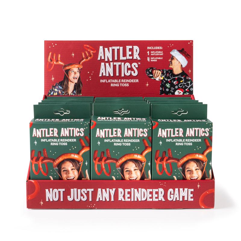9107452 Reindeer Inflatable Game, Brown & Orange - Pack of 15