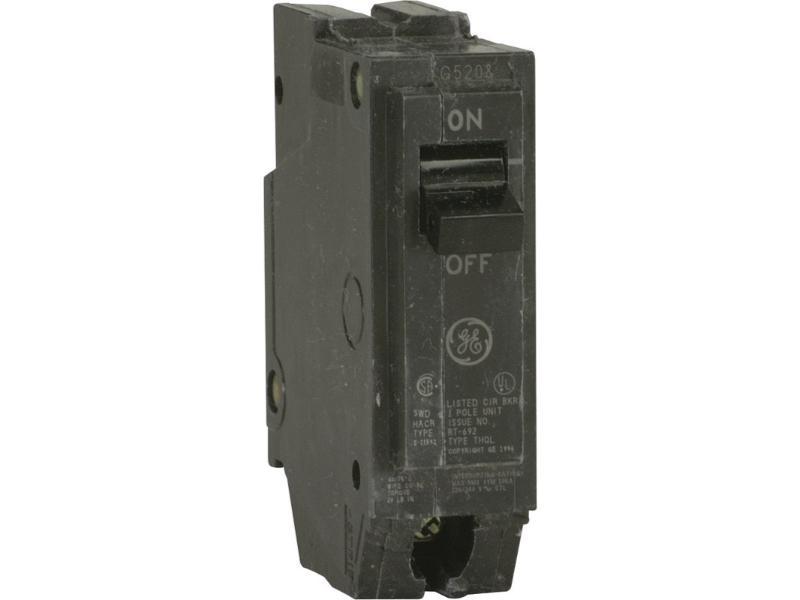 Circuit Breaker, THQL Series, 20A, 1 Pole, 120/240V AC, 10kA at 120/240V AC