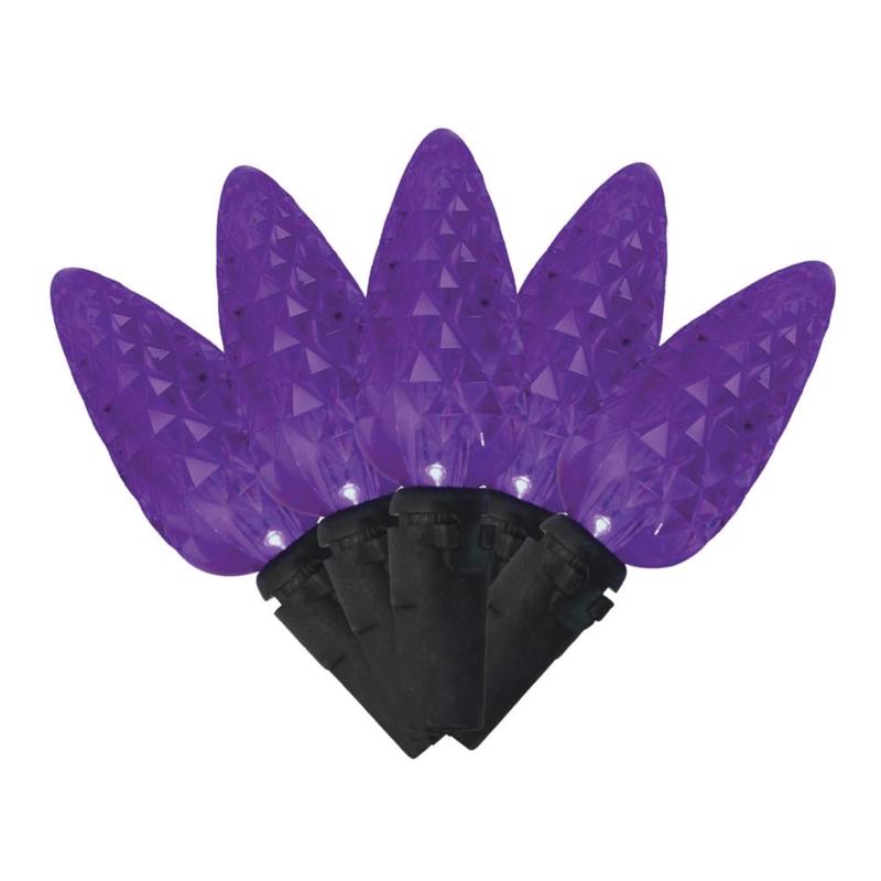 9107456 Halloween Purple LED Anti Flicker String Lights - 100 Count