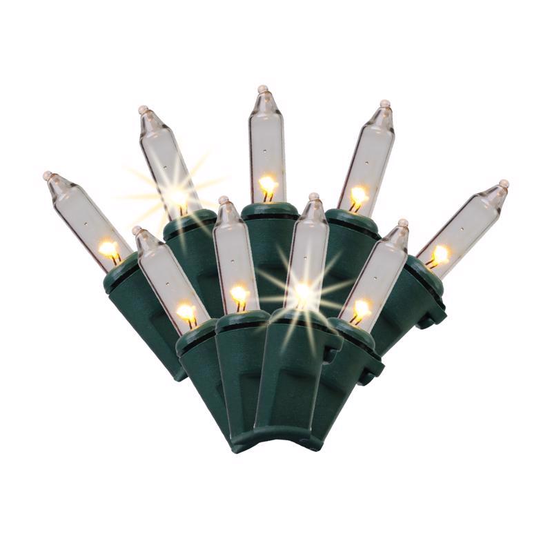 9106822 26 ft. Classic LED T5 Warm White String Christmas Lights - 105 Count