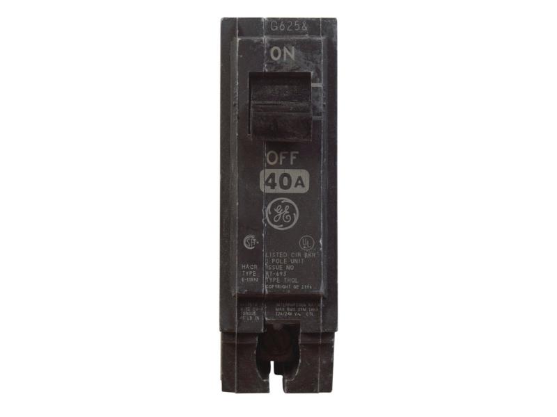 THQL1140 Feeder Circuit Breaker, Type THQL, 40 A, 1-Pole, 120/240 V, Non-Interchangeable Trip