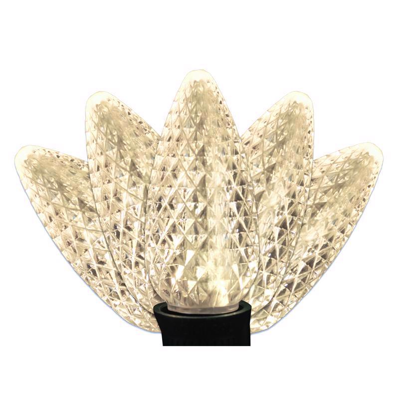 9106835 16 ft. Classic LED C9 Warm White String Christmas Lights - 25 Count