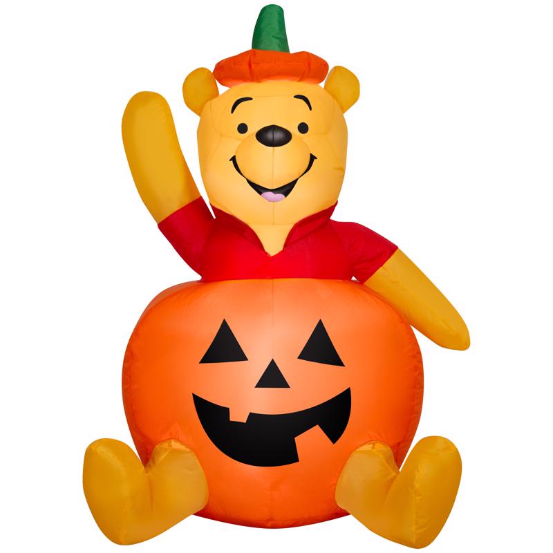 9106141 3 ft. LED Prelit Pooh in Pumpkin-SM Inflatable