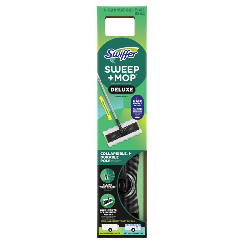 1039349 10 in. Sweeper Deluxe Mop Kit, Black