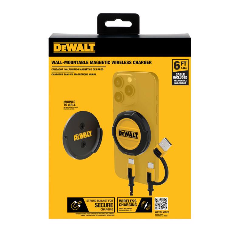 DEWALT 15W 9V Wall-Mountable Magnetic Wireless Charger - 141 0006 DW2