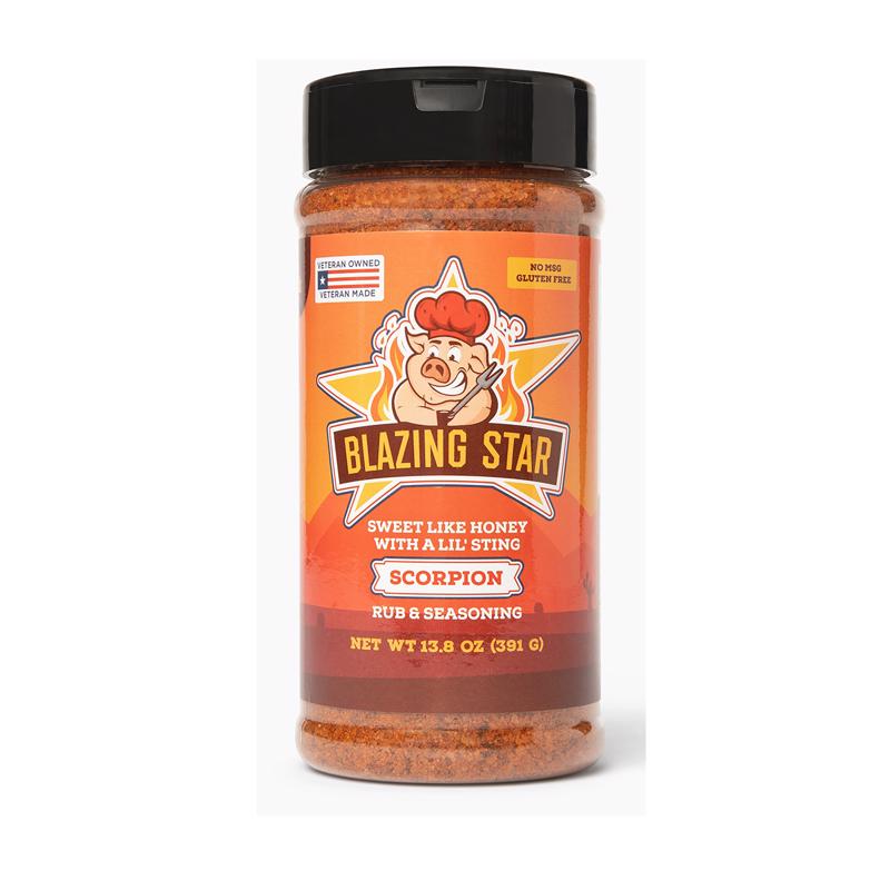 8126149 13.8 oz Scorpion Bar-B-Q Rub & Seasoning