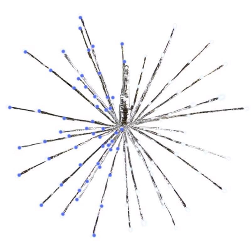 Celebrations LED Blue/Pure White 3 in1 Radiant Blast 16 in. Hanging Decor