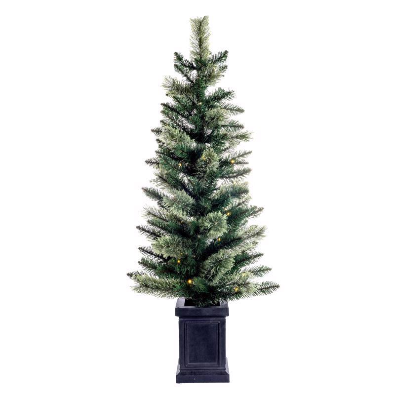 9106938 4 ft.  Full LED Mixed Pine Potted Color Changing Christmas Tree - 50 Count