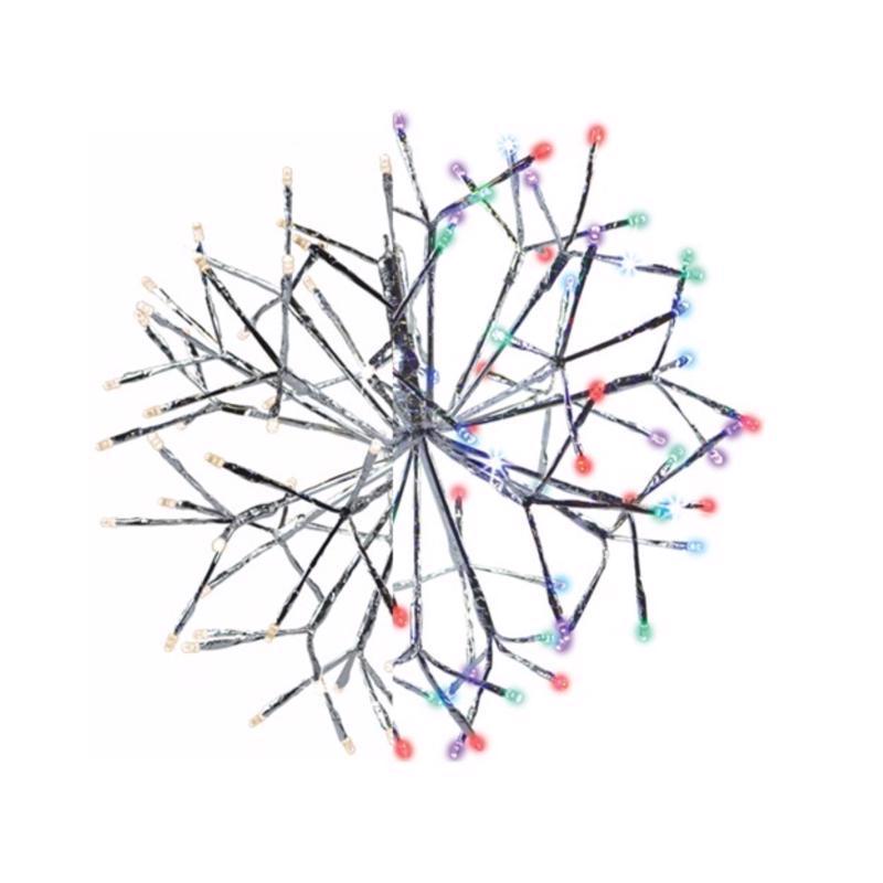 9106897 16 in.  LED Multi Shimmering Sphere Hanging Decor