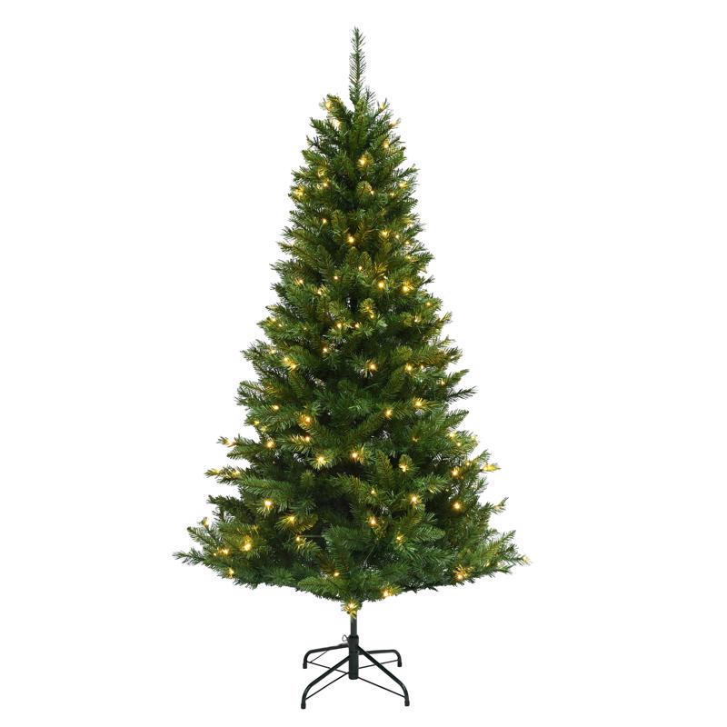 9107534 6.5 ft.  Full LED Mixed Pine Color Changing Christmas Tree - 200 Count
