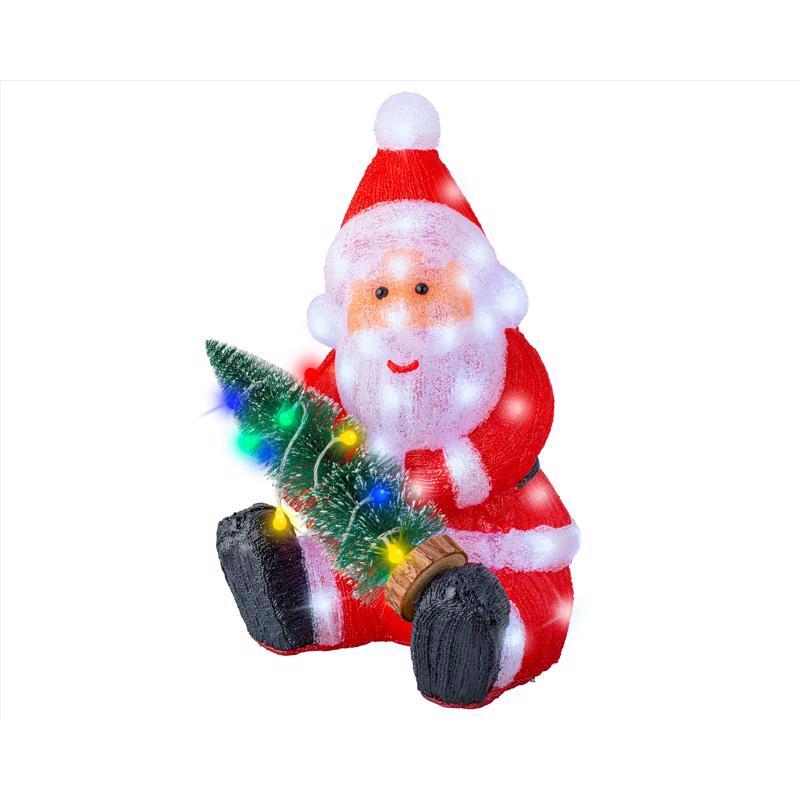 9107427 20 in. Yard  LED Santa Decor