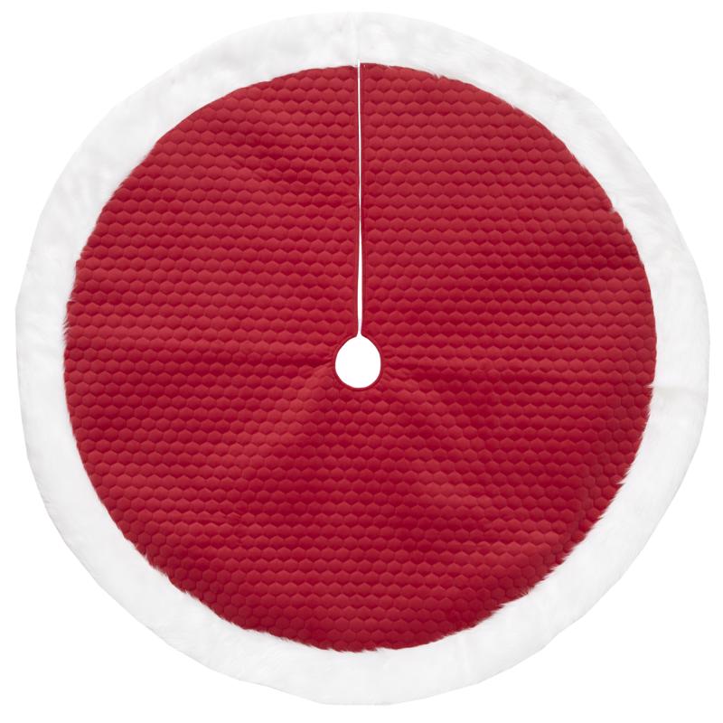 9106297 Red & White Tree Skirt - Pack of 4