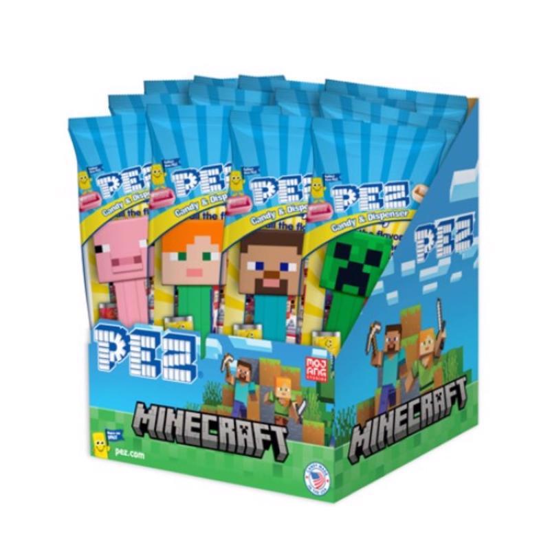 Picture of PEZ 9102508 0.58 oz PEZ Minecraft Assorted Candy & Dispenser - Pack of 12