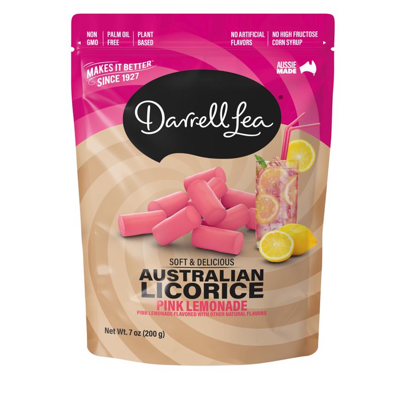 9113944 7 oz Pink Lemonade Licorice Candy - Pack of 8