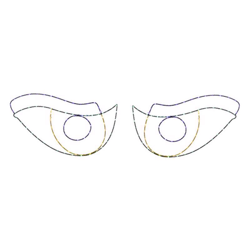 9106850 LED Prelit Scary Eyes Window Silhouette Halloween Decoration