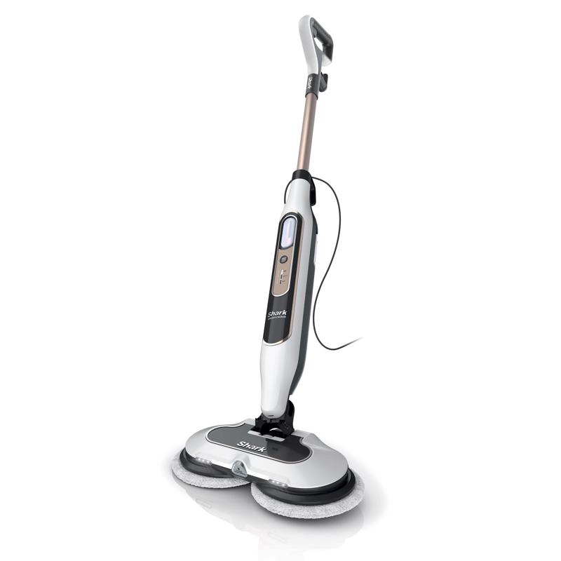 Shark 14-1/2 Inch Rotator Scrubbing and Sanitizing Steam Blaster Mop White - S8201