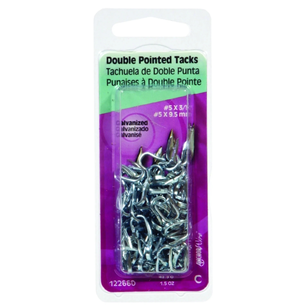 53226 No.9 x 0.437 in. Galvanized Steel Double Point Tacks