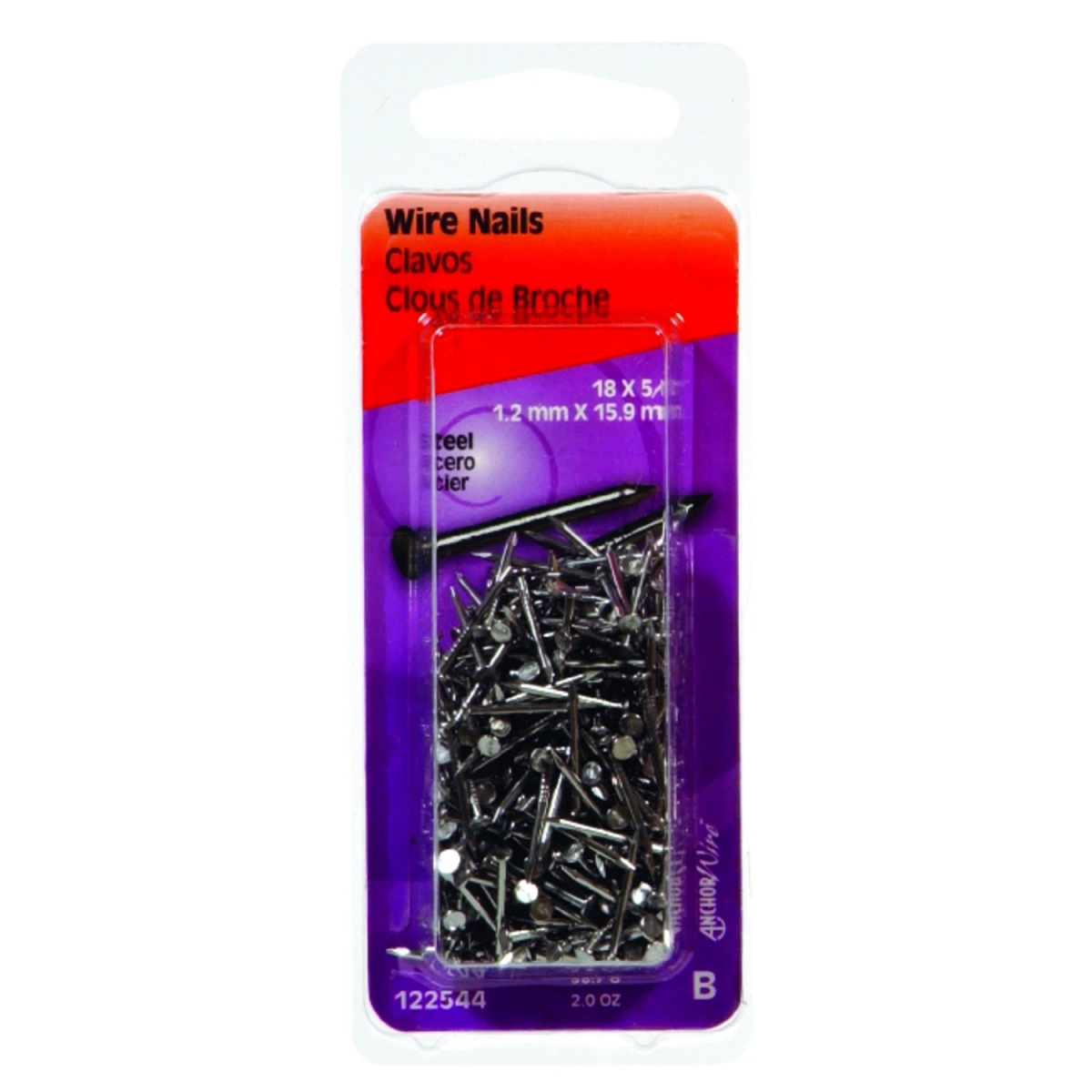 52824 18 gal x 0.625 in. Bright Steel Wire Nails - 2 oz