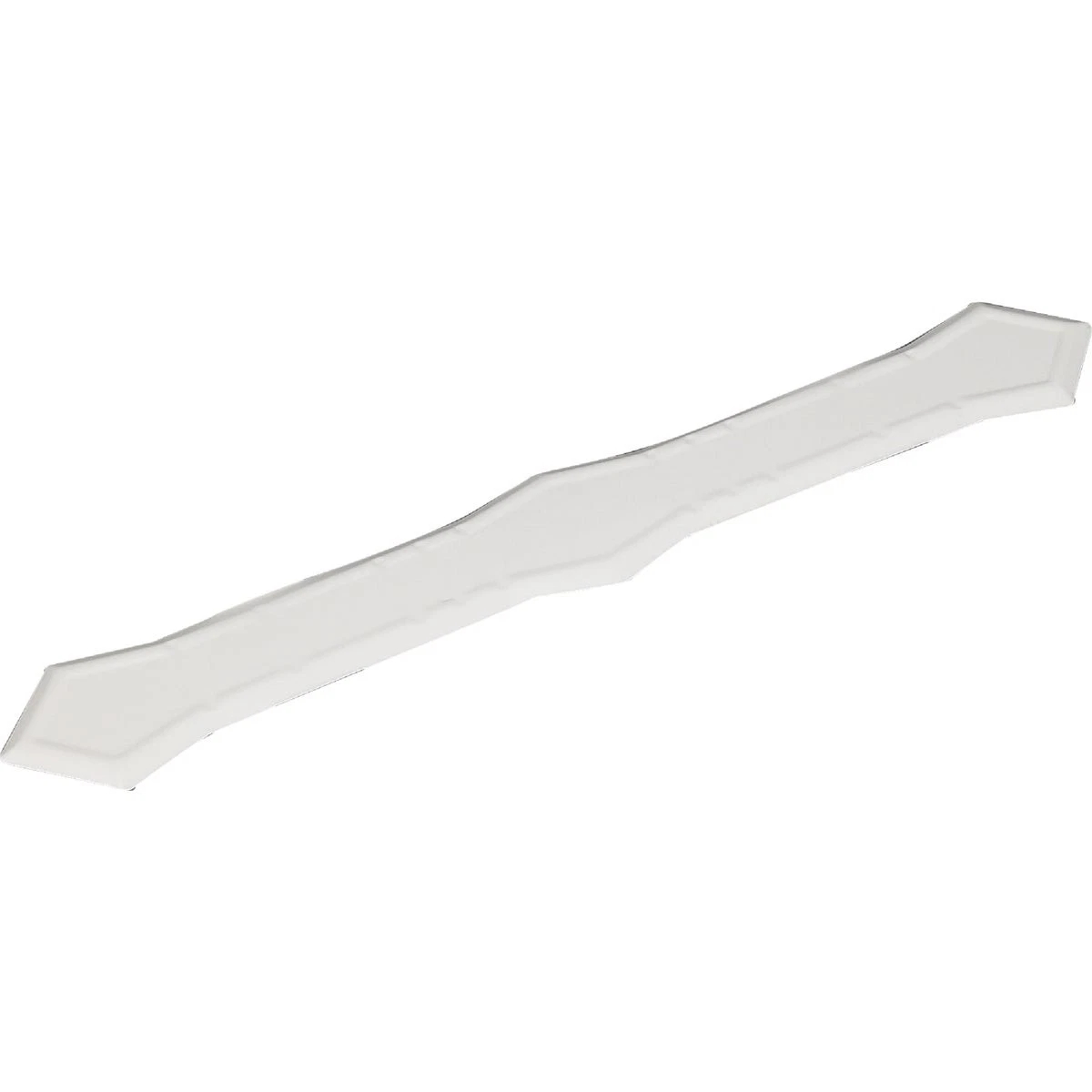 Downspout Band 0.25" H X 2" W X 13" L White Galvanized Steel K White