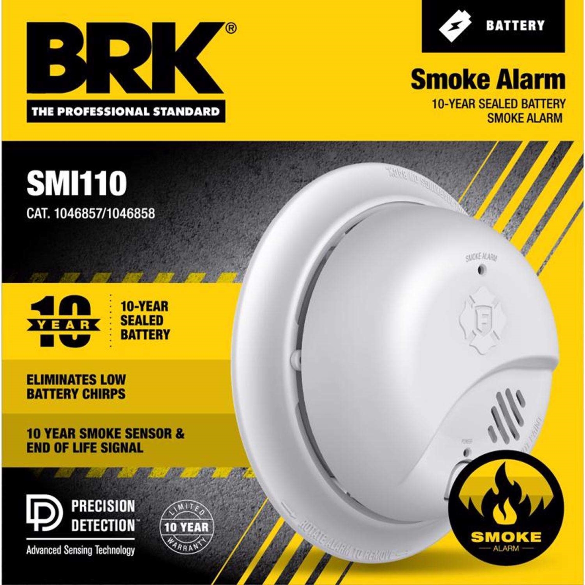 First Alert BRK SMI110 Battery Operated Ionization Smoke Alarm - 5050070