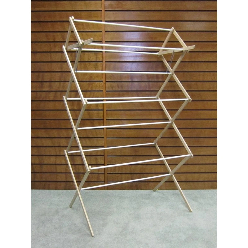63853 29.5 in. 8 Wood Clothes Drying Rack