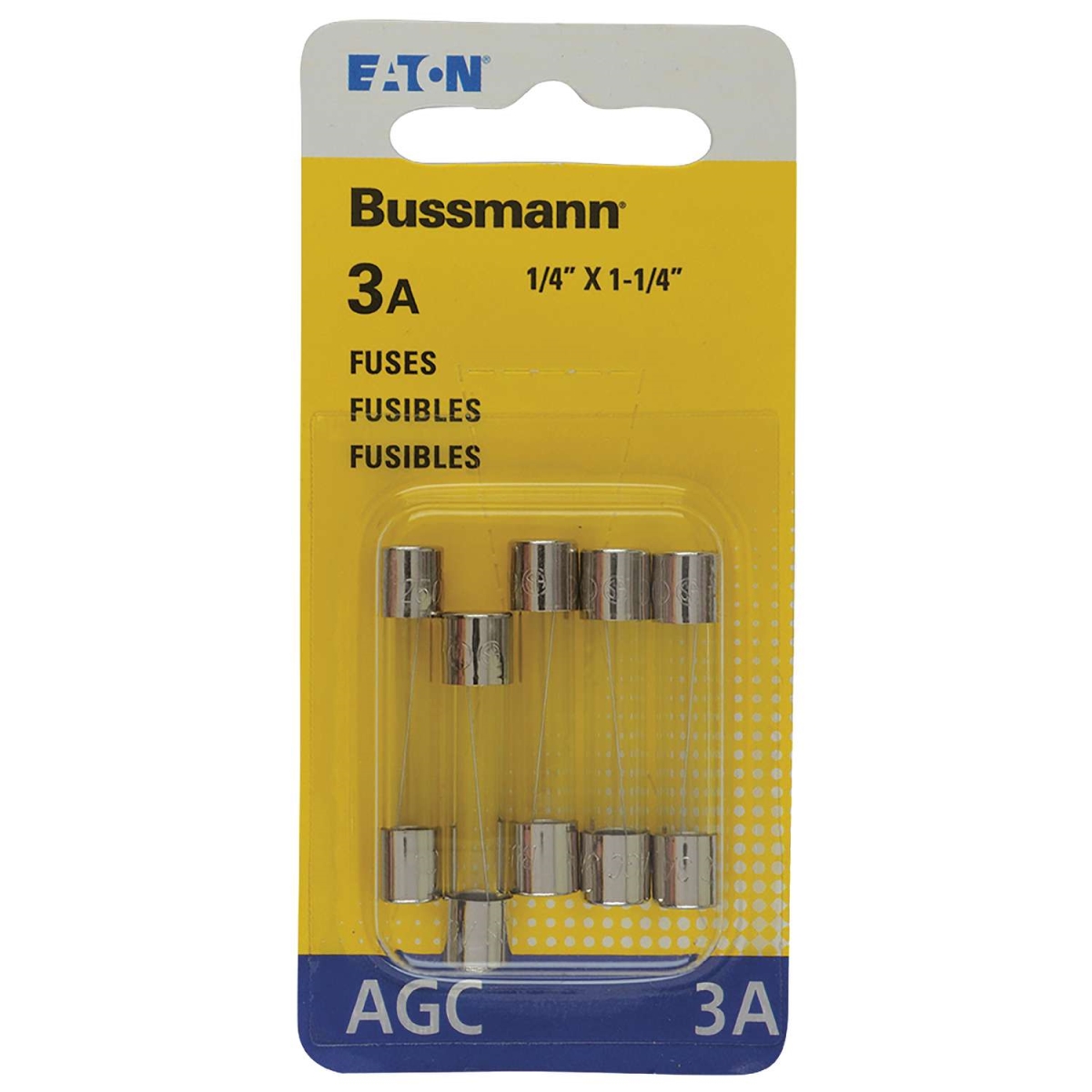 88260 3A AGC Clear Blade Fuse  Pack of 5