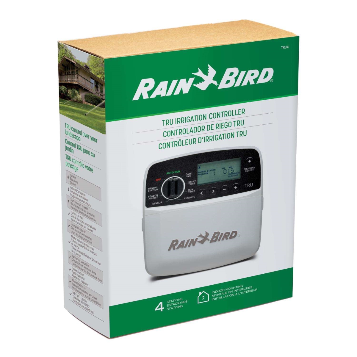 7037823 120V  Programmable 4 Zone Indoor Sprinkler Timer, White