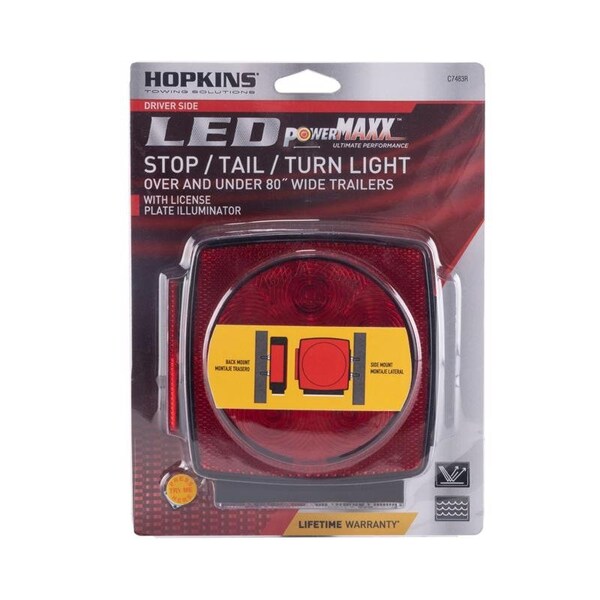 8086053 Red Square Trailer LED Light
