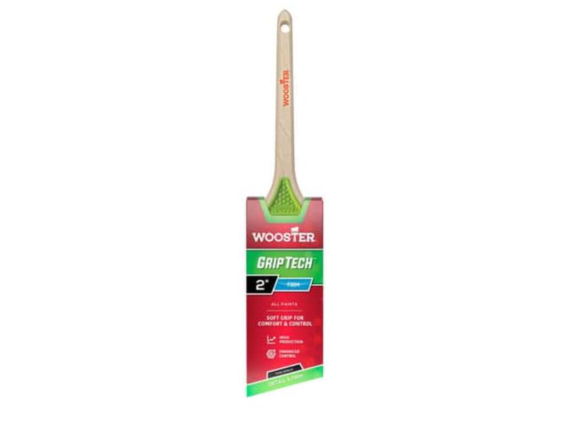 2" Wooster 5400 GripTech Thin Angle Paint Brush, Rattail Handle