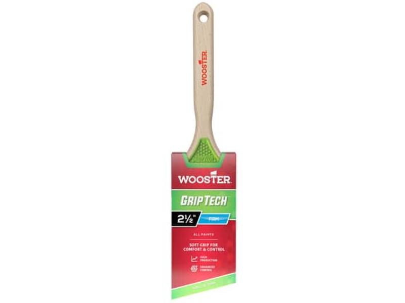 2-1/2" Wooster 5401 GripTech Angle Paint Brush, Sash Handle