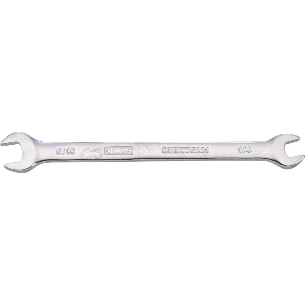 2043380 0.25 x 0.312 in. DeWalt Silver SAE Open End Wrench