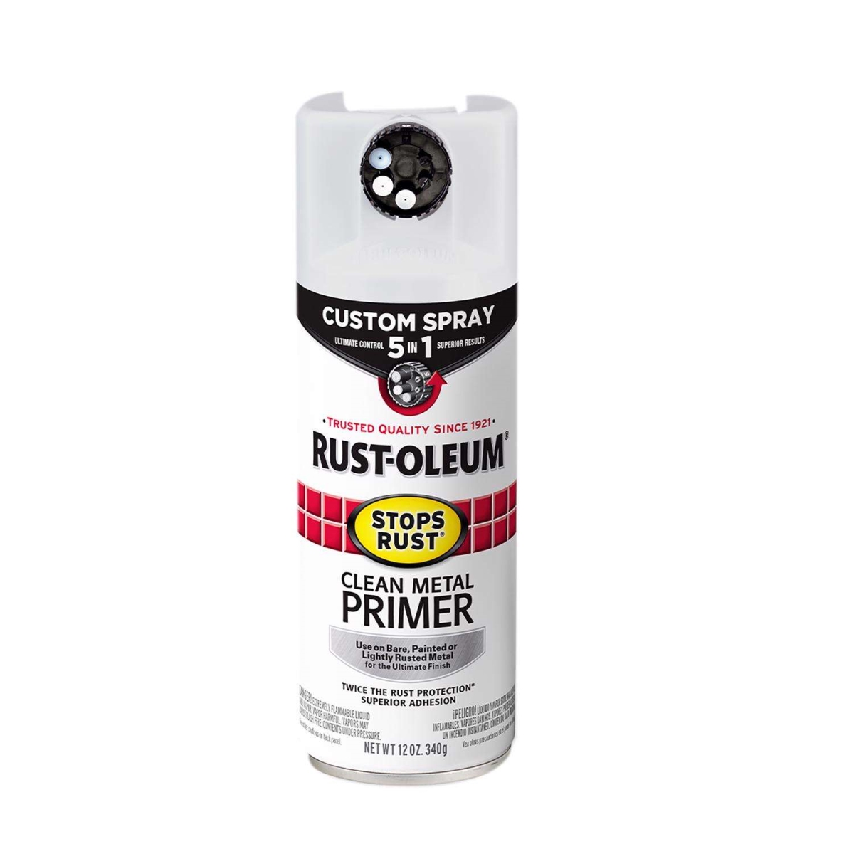 1037822 12 oz Stops Rust Flat White Primer Spray
