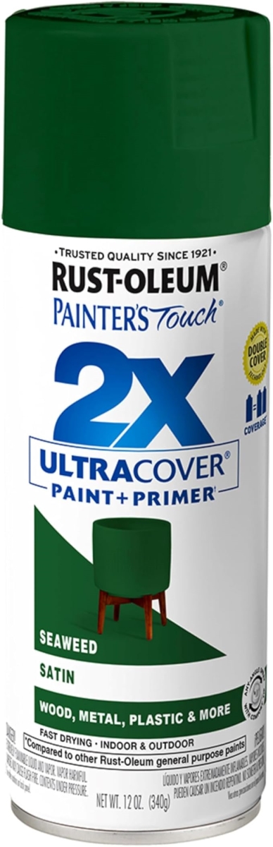 Rust-Oleum Painter's Touch Spray Paint 12 oz, Satin Seaweed (383200)