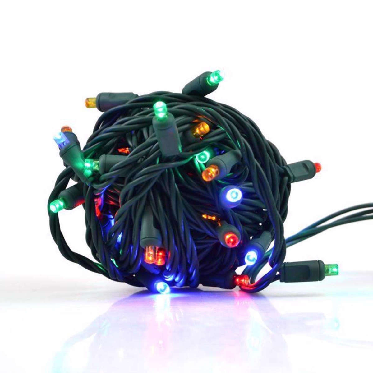 9107870 25 ft. Celebrations LED Grand Mini Multi Color String Christmas Lights - 50 Count