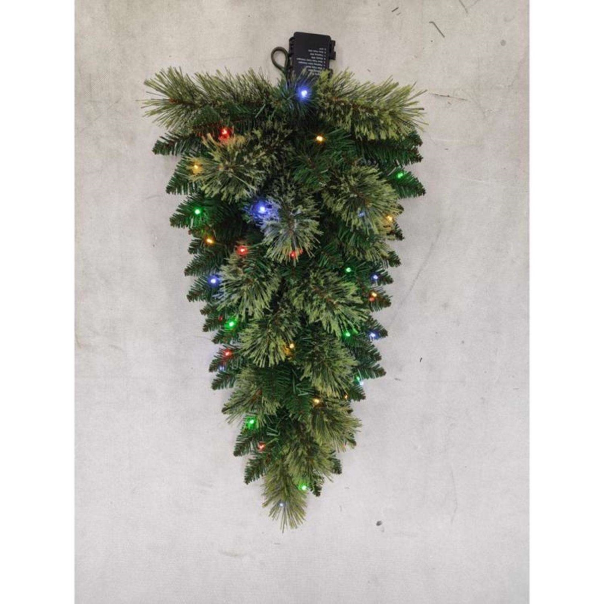 9107107 Celebrations LED Prelit Multi Color Mixed Pine Swag Teardrop Garland
