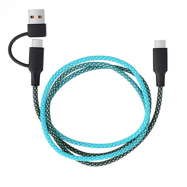3022339 3 ft. Fusebox Multi Color Braided USB-C Cable for USB-Powered Device