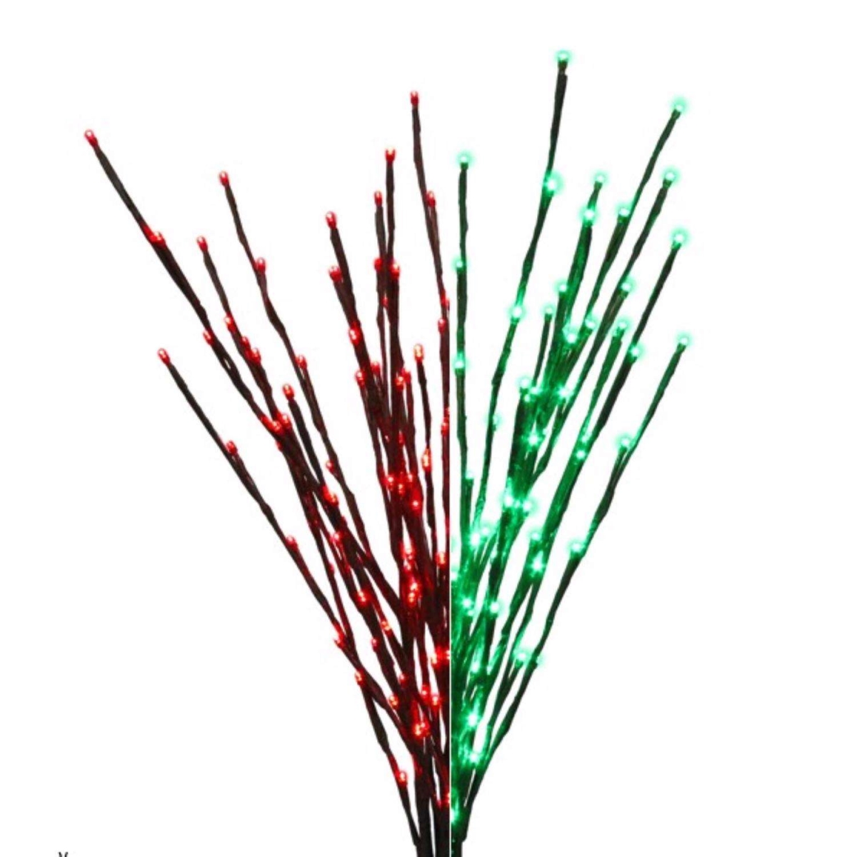 9107062 32 in. Celebrations LED Green & Red Light Burst Color Change Pathway Decor
