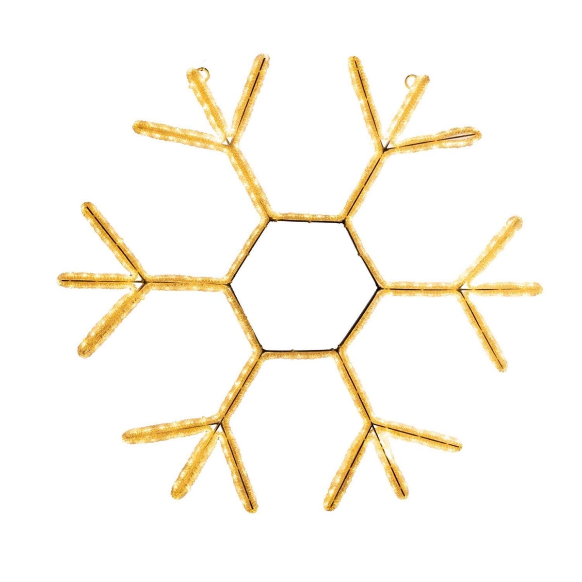 9106924 23 in. Celebrations LED Warm White Crystal Snowflake Hanging Decor