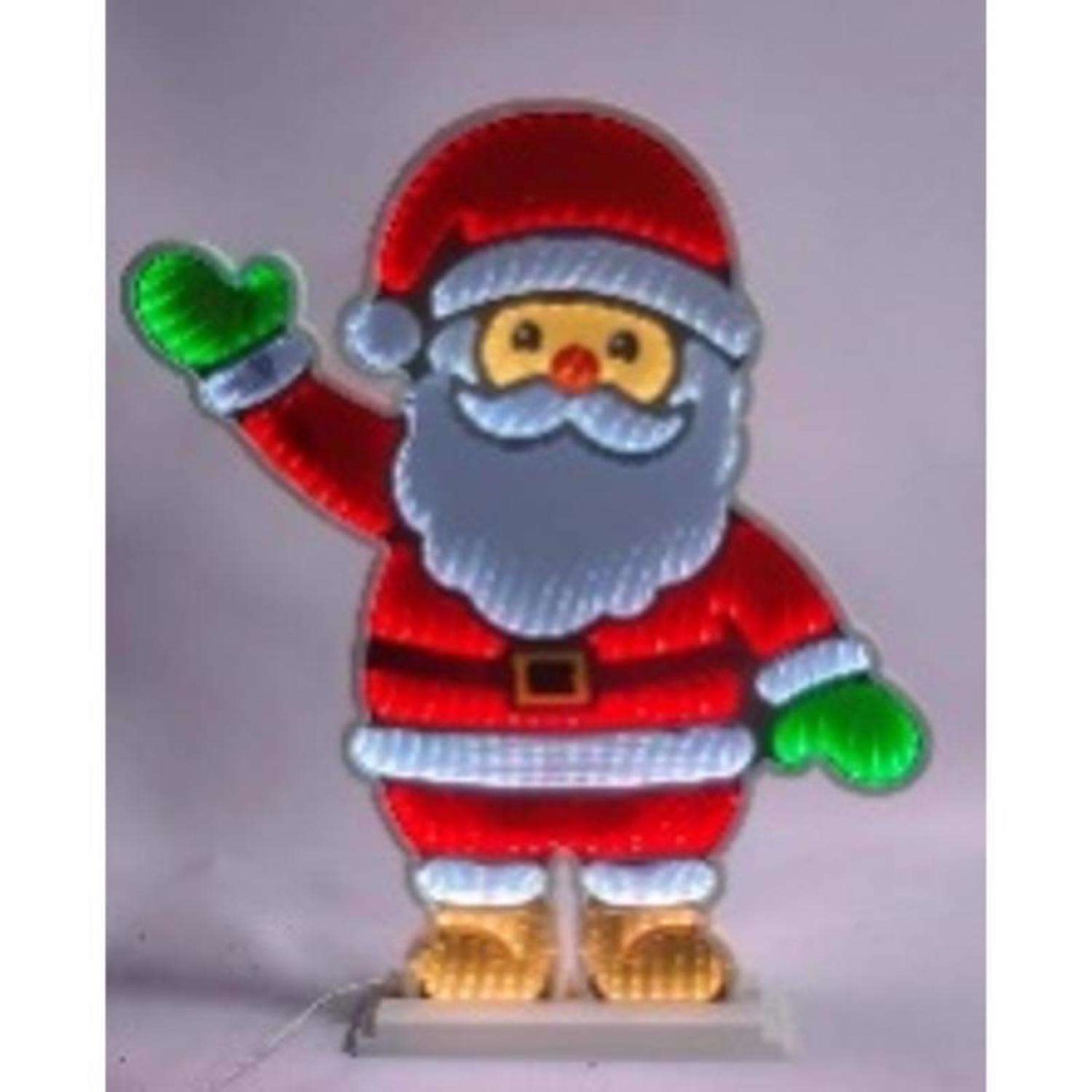 9106928 30 in. Yard Celebrations LED Infinity Santa Decor
