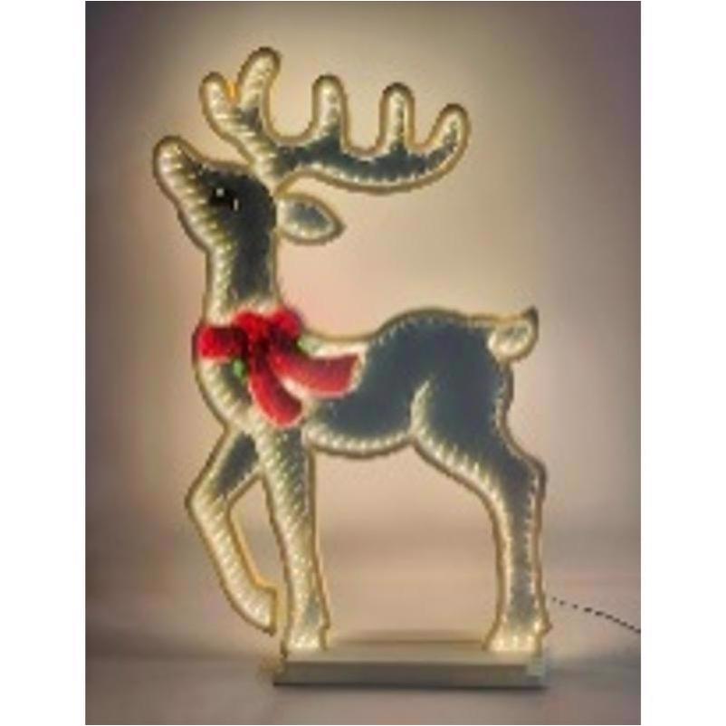 9106929 30 in. LED Infinity Heads-up Deer Yard Decor