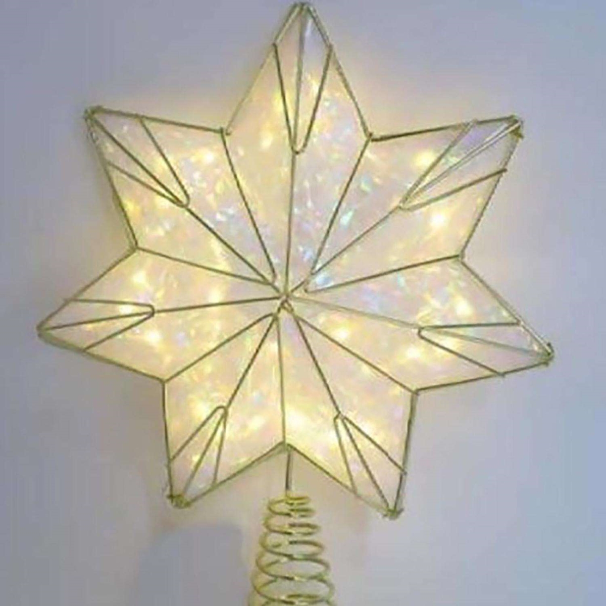 9106146 Celebrations LED Warm White Star Tree Topper - 12 in.