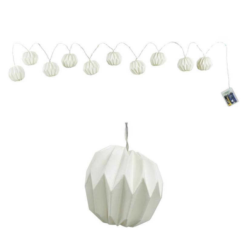9107487 Warm White LED Pumpkin String Lights - 10 Count