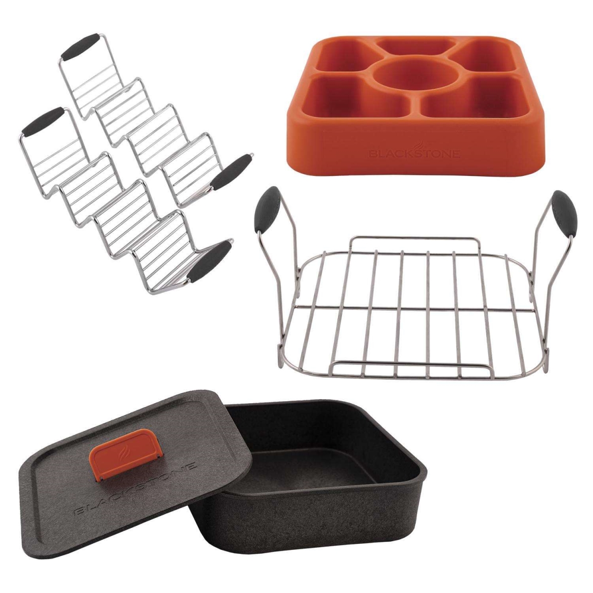 Picture of North Atlantic Imports 8110550 Blackstone Plastic & Stainless Steel Taco Tray, Multi Color