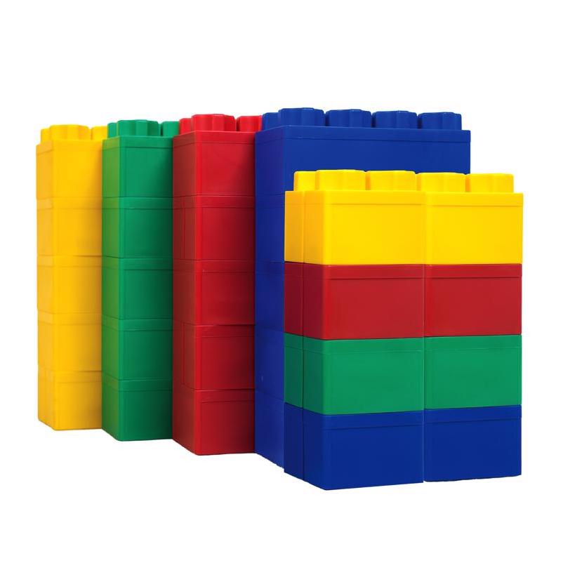 9115507 Beginner Set Jumbo Building Blocks, Assorted Color - 28 Piece