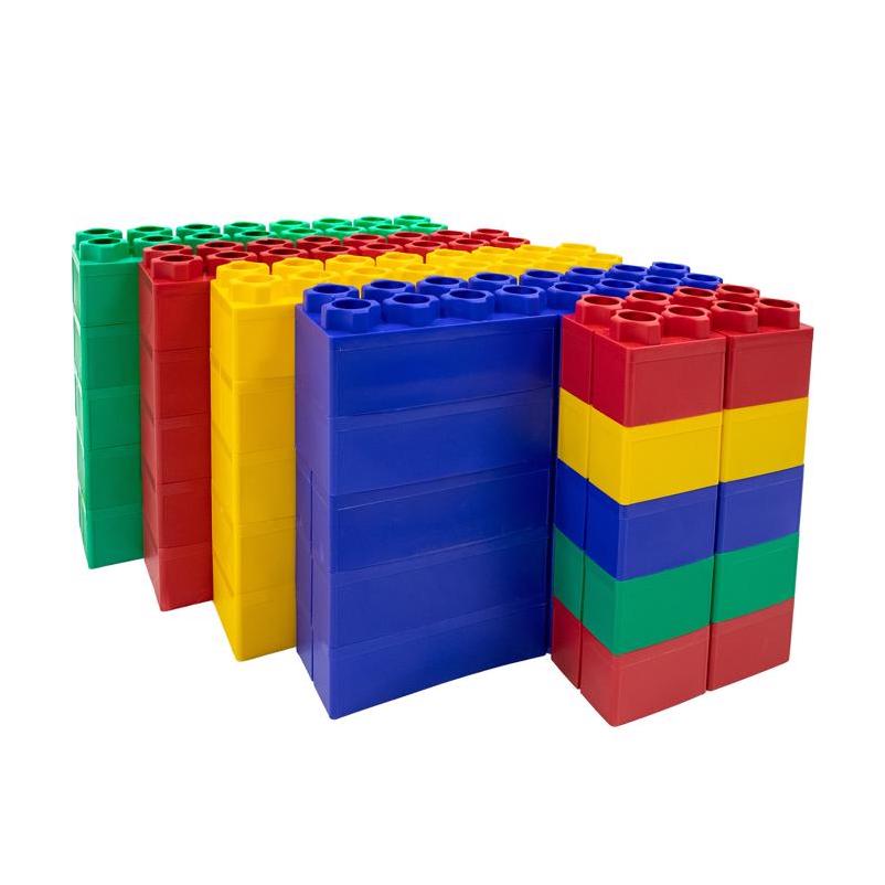 9115508 Learner Set Jumbo Building Blocks, Assorted Color - 50 Piece